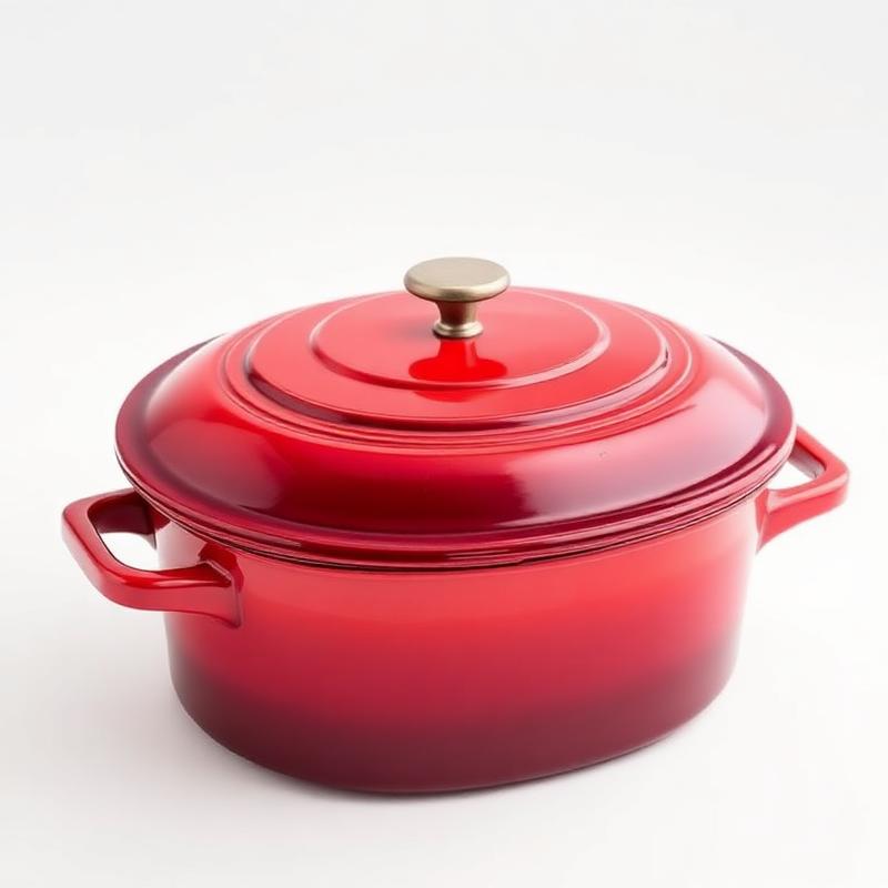 4.68L Oval Cast Iron Casserole Dish